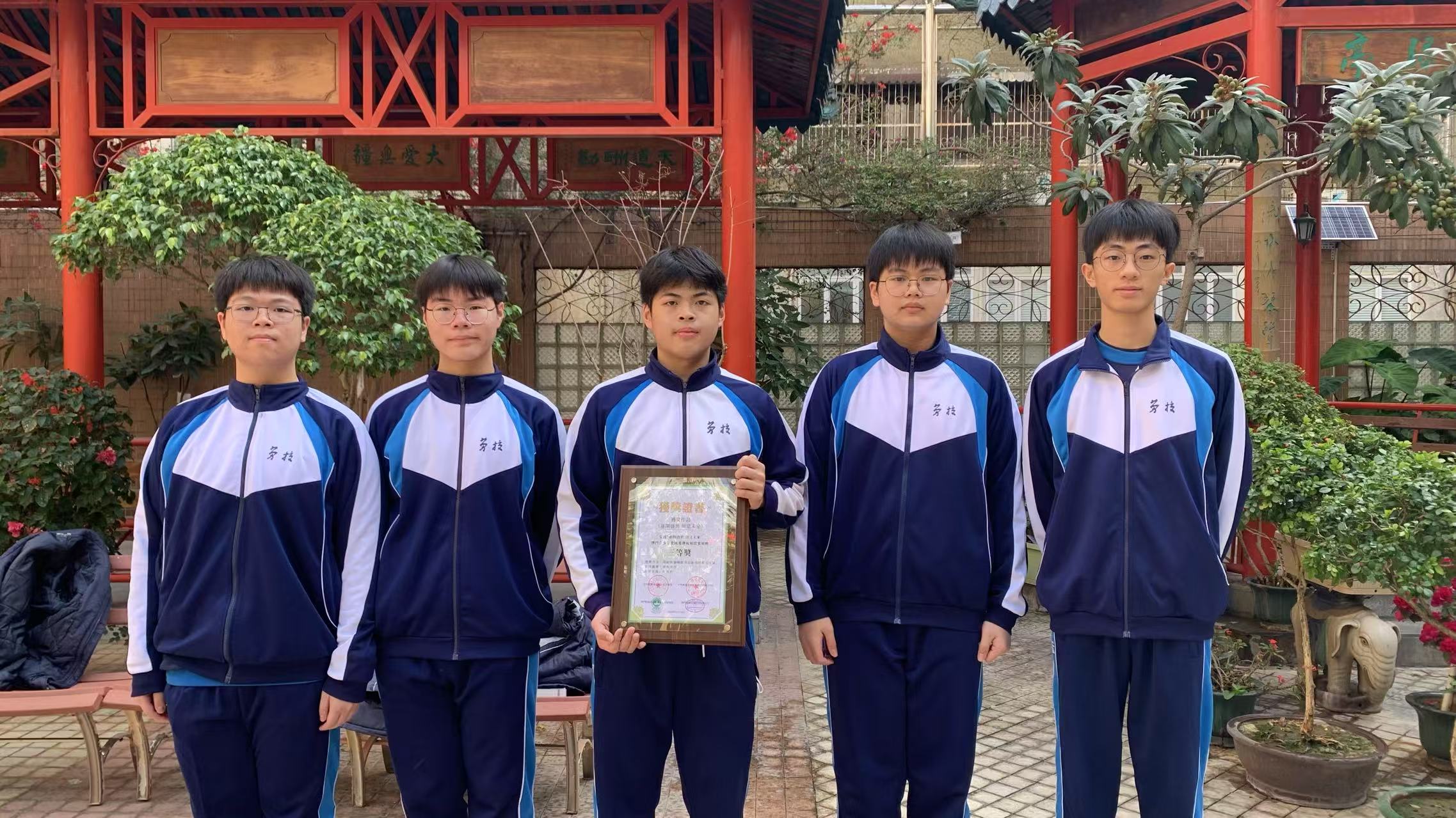 得獎同學合照